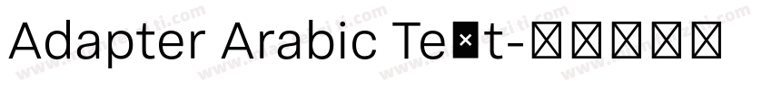 Adapter Arabic Text字体转换
